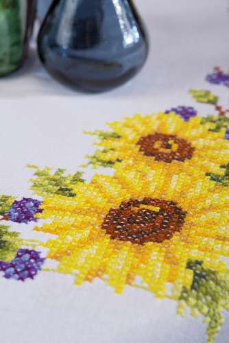 Vervaco-Kreuzstich-Stickdecke-Blumen-PN-0021761